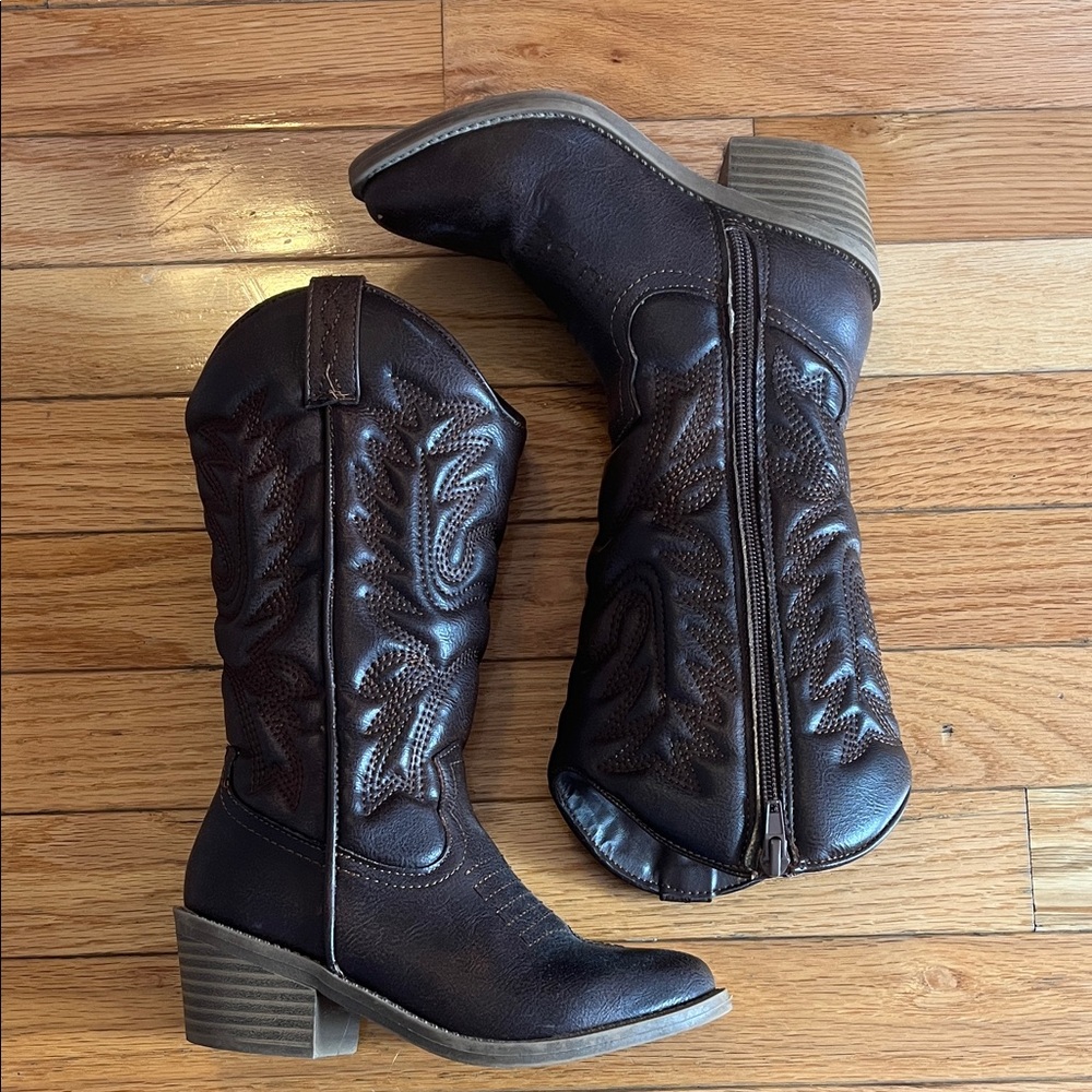 Brown Western-Style girls Boots